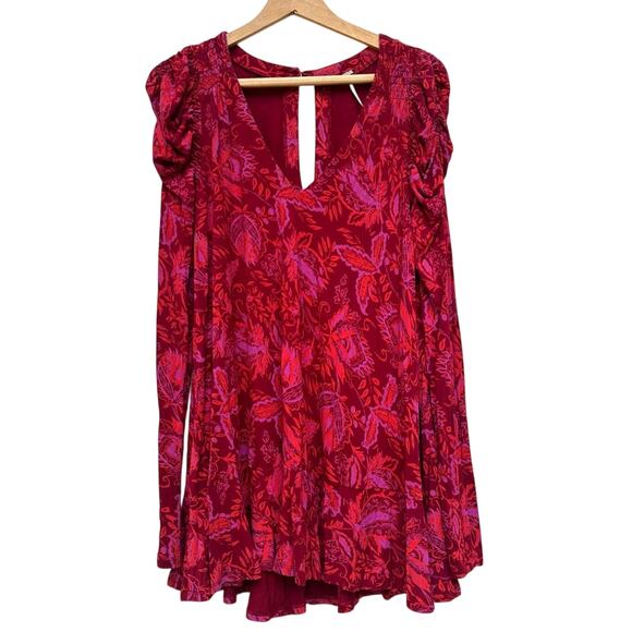 Free People Hello Lover Red Mini Dress - Size XS - Picture 3 of 8